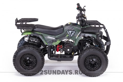 Квадроцикл MOTAX Grizlik X16 PS с м/с зеленый камуфляж