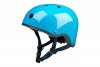 Шлем Micro размер М голубой неон