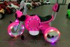 Мотоцикл Bubble с педалями розовый
