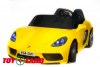 Электромобиль Porsche Cayman YSA021 желтый