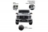 Mercedes-AMG G63 K999KK серебристый глянец