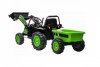 Электромобиль Трактор с ковшом и прицепом HL389 LUX GREEN TRAILER