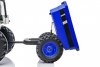 Электромобиль Трактор с ковшом и прицепом HL389 LUX BLUE TRAILER