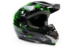 Шлем MOTAX S ( 49-50 см ) черно-зеленый