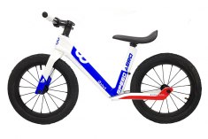 Беговел Bike8 Aero 14 карбоновый white-blue-red