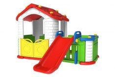 Toy Monarch Игровой домик с забором и горкой 803