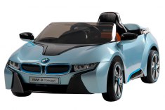 Электромобиль JЕ168 BMW i8 голубой