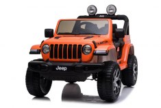 Электромобиль Jeep Rubicon DK-JWR555 оранжевый глянец Barty