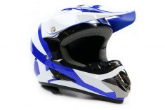 Шлем FOX S ( 49-50 см ) бело-синий