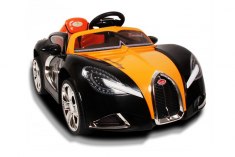 Электромобиль Bugatti оранжевый