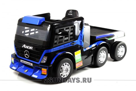 Mercedes-Benz Axor с прицепом H777HH темно-синий