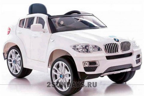 Электромобиль BMW Х6 белый лицензия