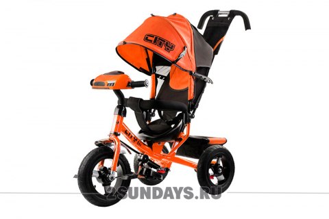 Велосипед City H7 оранжевый с надувными колесами 12-10
