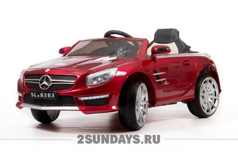 Электромобиль Mercedes-Benz SL63 бордовый