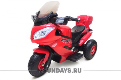 Мотоцикл Suzuki FXR с багажником красный