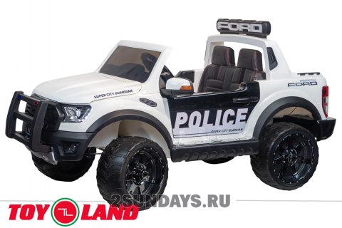 Электромобиль Ford Ranger Raptor DK-F150R  police белый