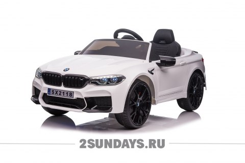 Электромобиль BMW M5 Competition A555MP белый