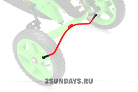 Рулевая тяга красная для BERG Rally