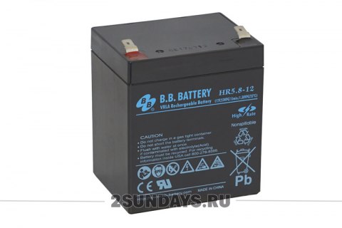 Аккумулятор 12V 5.8Ah B.B.Battery HR