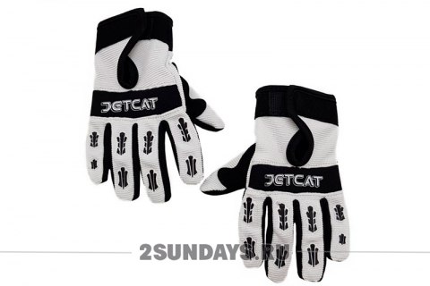 Перчатки JETCAT PRO длинные пальцы р.XL белые