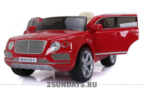 Электромобиль Bentley Bentayga красный
