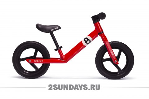 Беговел Bike8 Racing EVA red