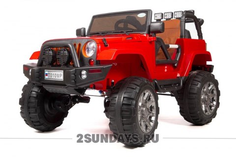 Электромобиль Jeep T010MP 4WD красный